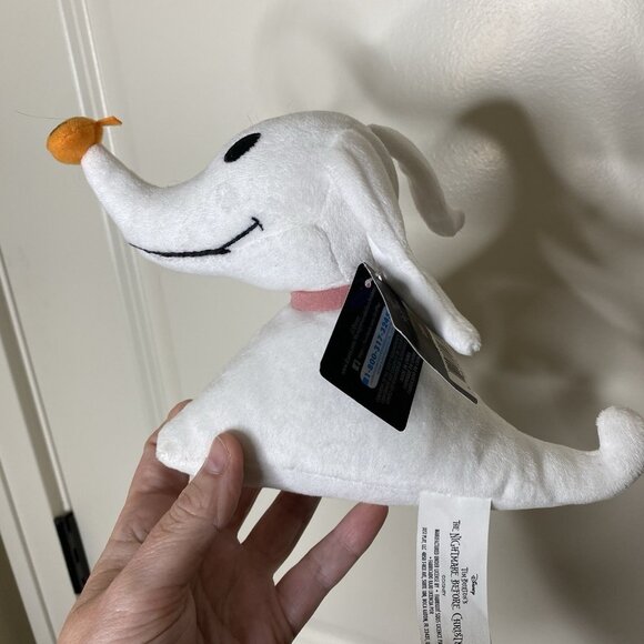NWT Disney Tim Burton's The Nightmare Before Christmas Plush Zero Ghost Dog 30th - Picture 5 of 9